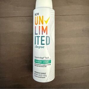 Degree Unlimited 96hrs Antiperspirant Deodorant Spray 3.8oz SmartAdapt Clinical